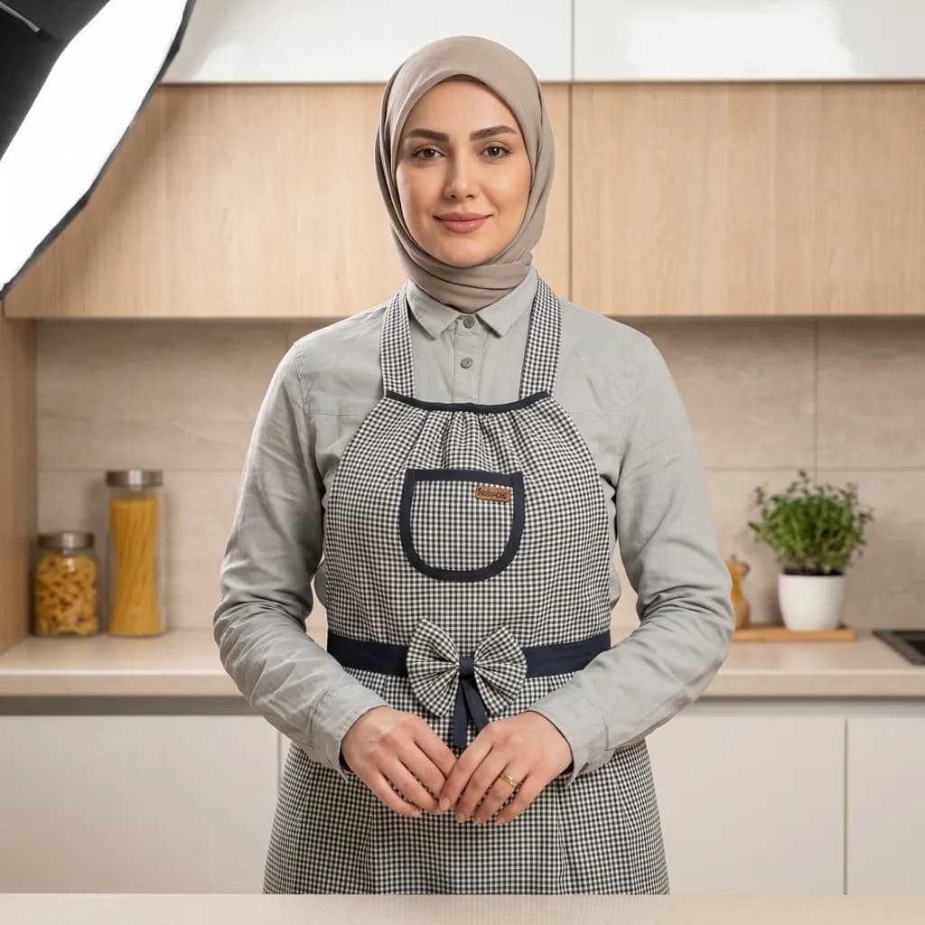 پیشبند آشپزخانه طرح عروسکی
