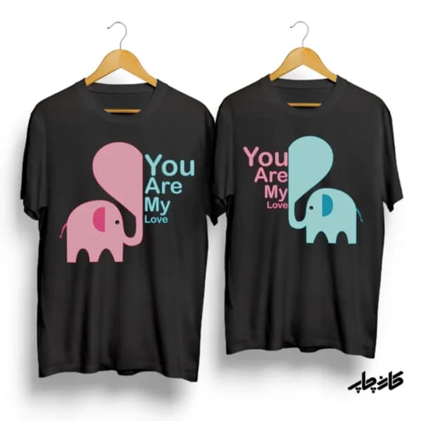 تیشرت ست فیل YOU ARE MY LOVE — تصویر ۳