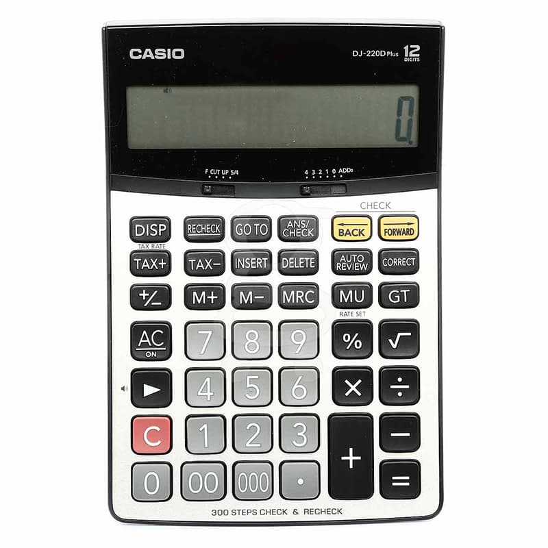 ماشین حساب مدل DJ-220D Plus کاسیو