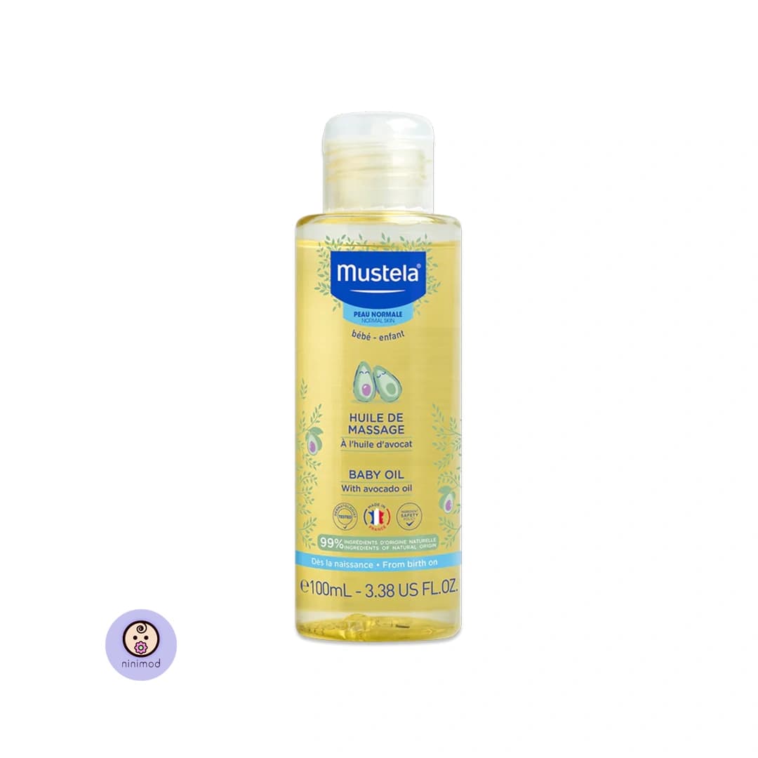 روغن ماساژ موستلا Mustela حجم 100 میل