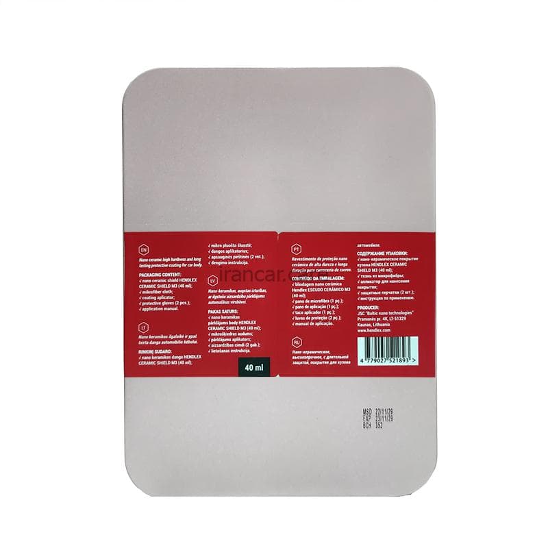 کیت نانو سرامیک بدنه خودرو هندلکس مدل HENDLEX CERAMIC SHIELD M3 — تصویر ۴