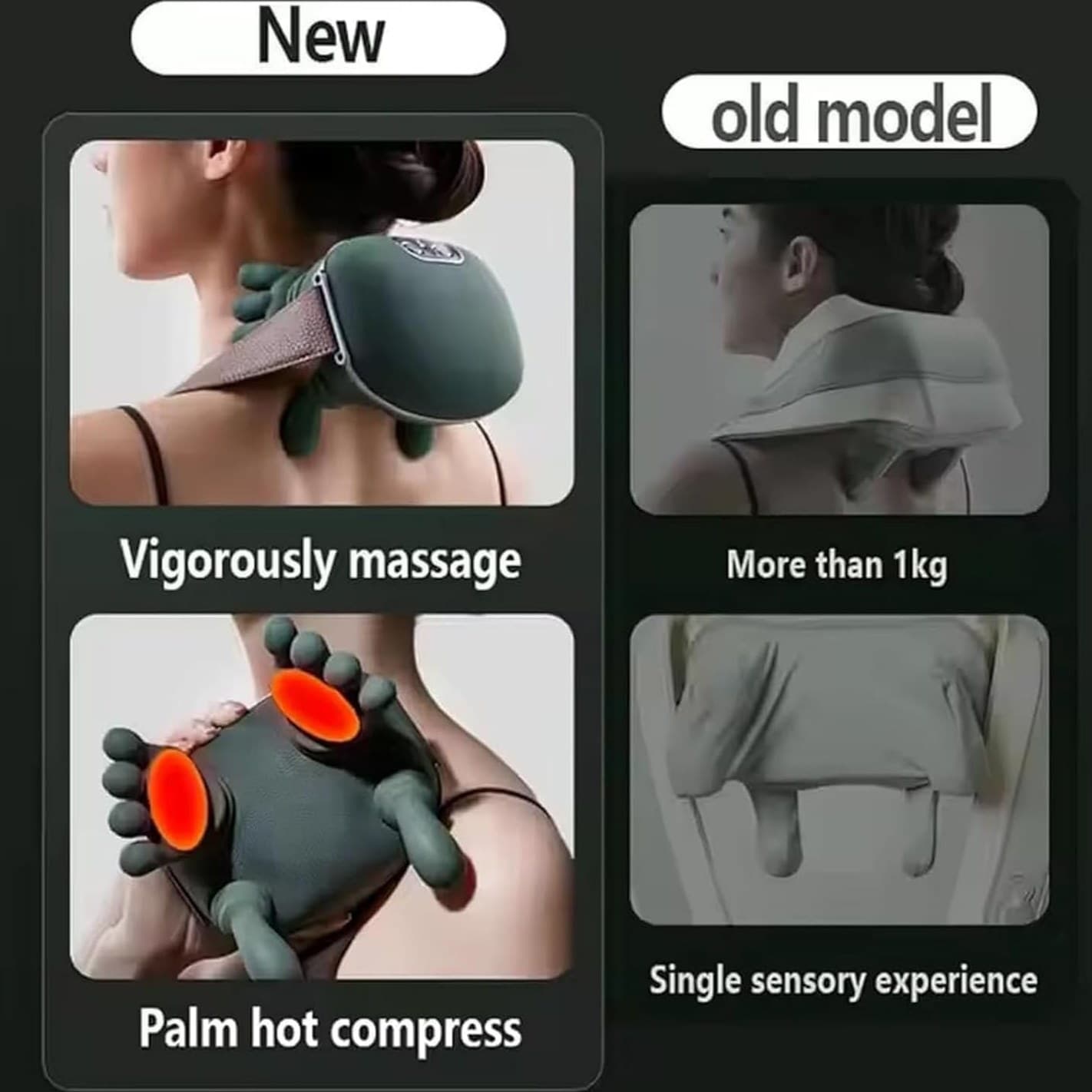 ماساژور شیاتسو N7 گردن و شانه Rechargeable Hand Shaped Shoulder & Neck Massager — تصویر ۶
