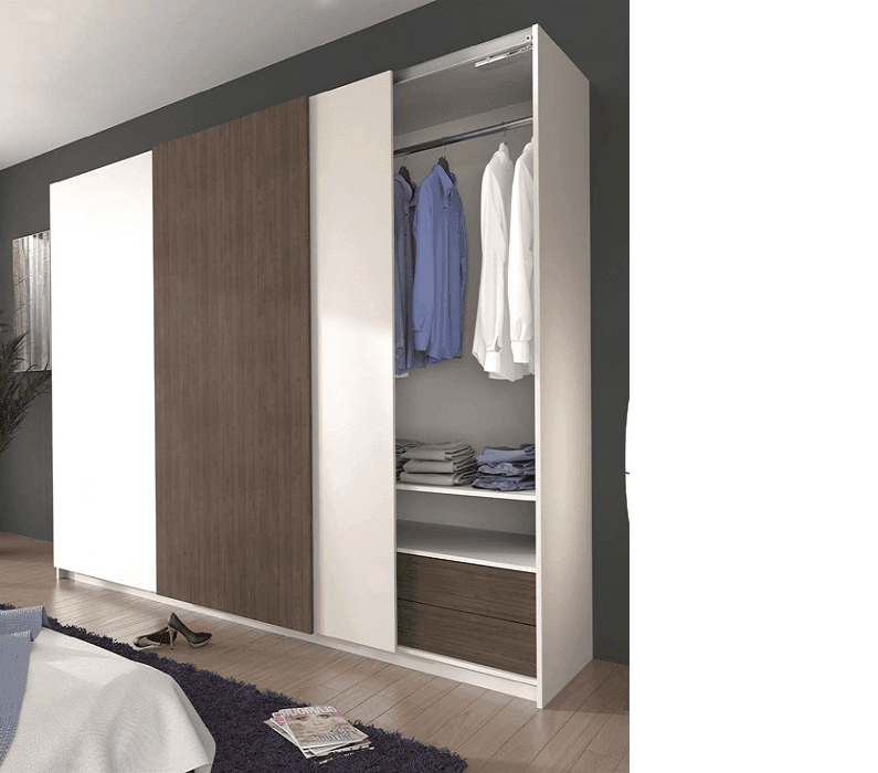مکانیزم تاپ لاین روکار 3 درب با آرام بند وسط ملونی کد 11014_11020_11015
