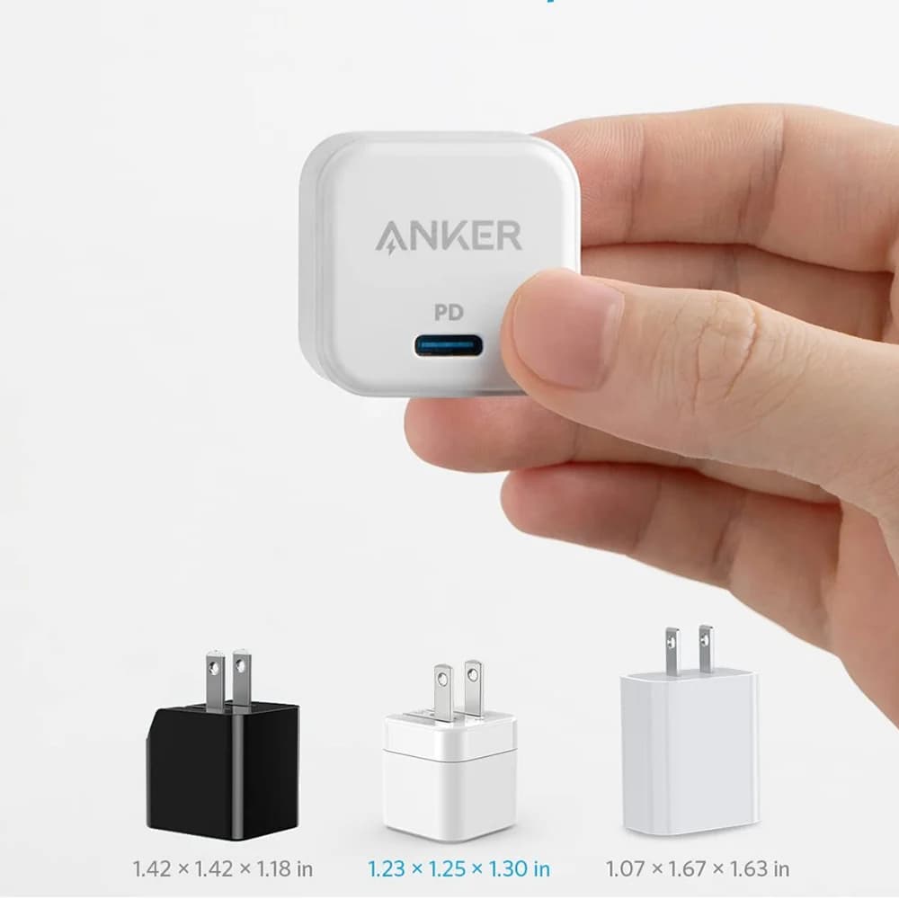 شارژر دیواری 20 وات انکر مدل PowerPort III 20W Cube — تصویر ۸
