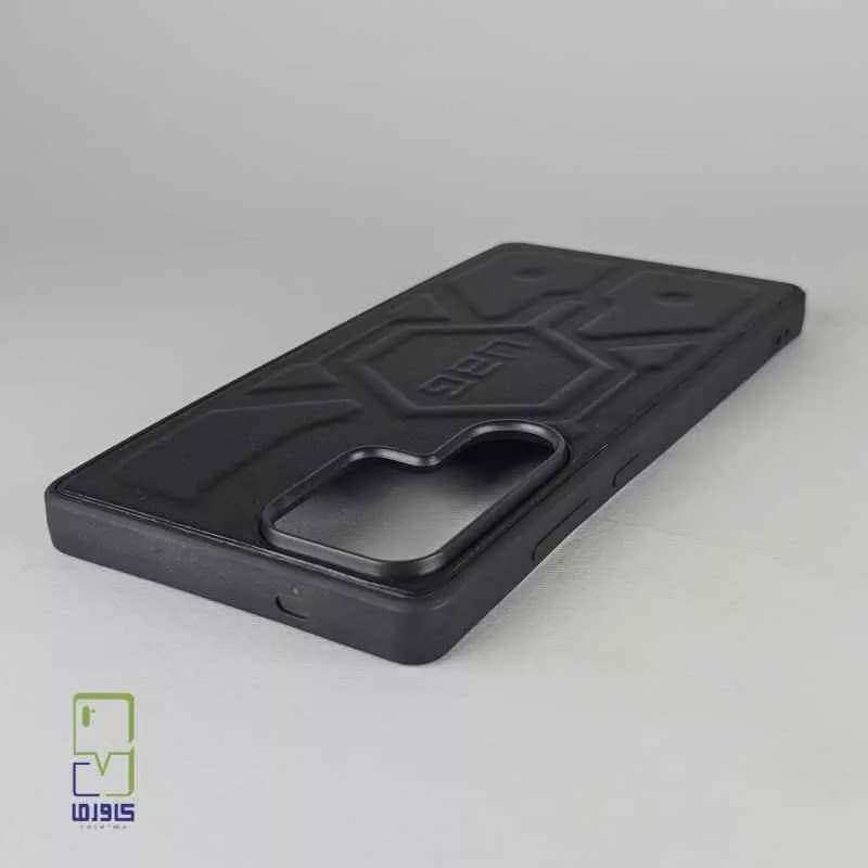 قاب گوشی S25 Ultra | چرمی AGU مشکی — تصویر ۳