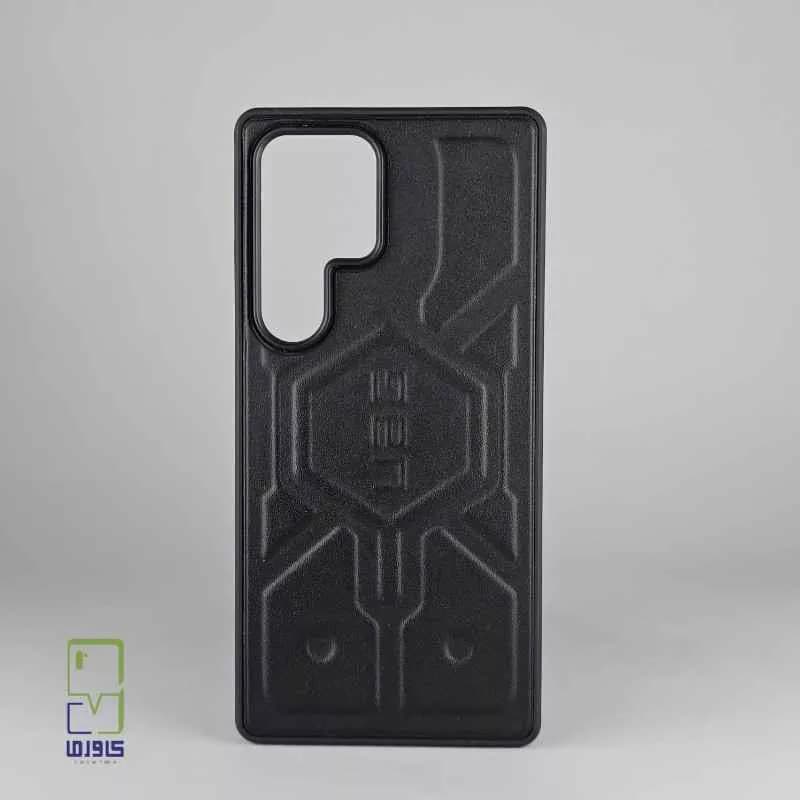 قاب گوشی S25 Ultra | چرمی AGU مشکی — تصویر ۲