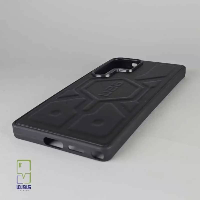 قاب گوشی S25 Ultra | چرمی AGU مشکی — تصویر ۴