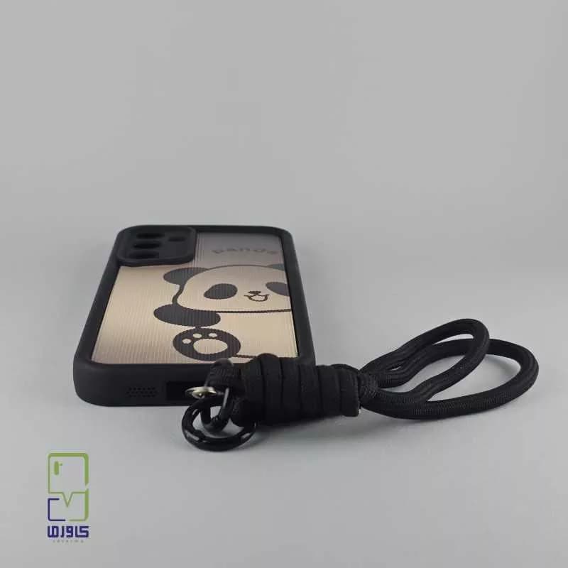 قاب گوشی A55 دخترانه| پاندا سولید بند دار برای A55 — تصویر ۴