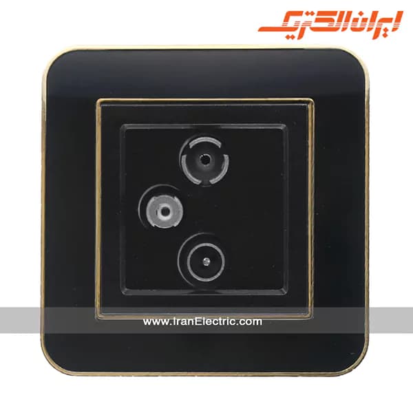 پریز آنتن TV-SAT-RD ارس طلایی زه مشکی میان مشکی — تصویر ۲