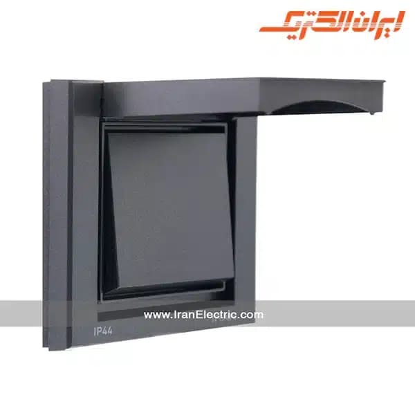 کلید تبدیل دربدار IP44 مدل برلیان زغال سنگی