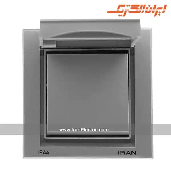 کلید تبدیل دربدار IP44 مدل برلیان نقره ای — تصویر ۲