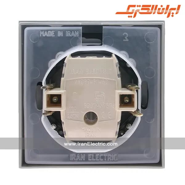 کلید تبدیل دربدار IP44 مدل برلیان نقره ای — تصویر ۵
