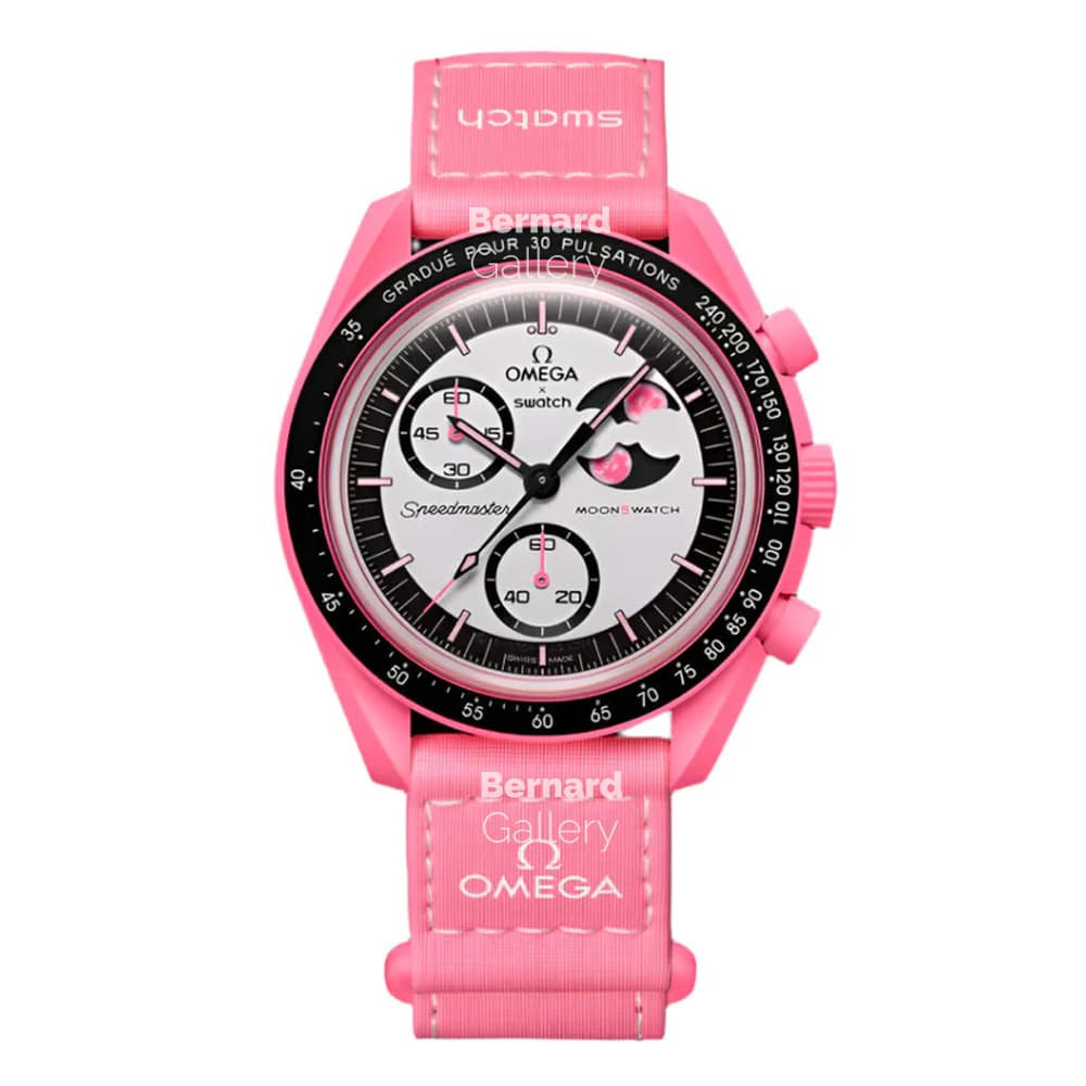 ساعت مچی امگا سواچ Swatch X Omega Moonswatch Mission To The Pink Moonphase