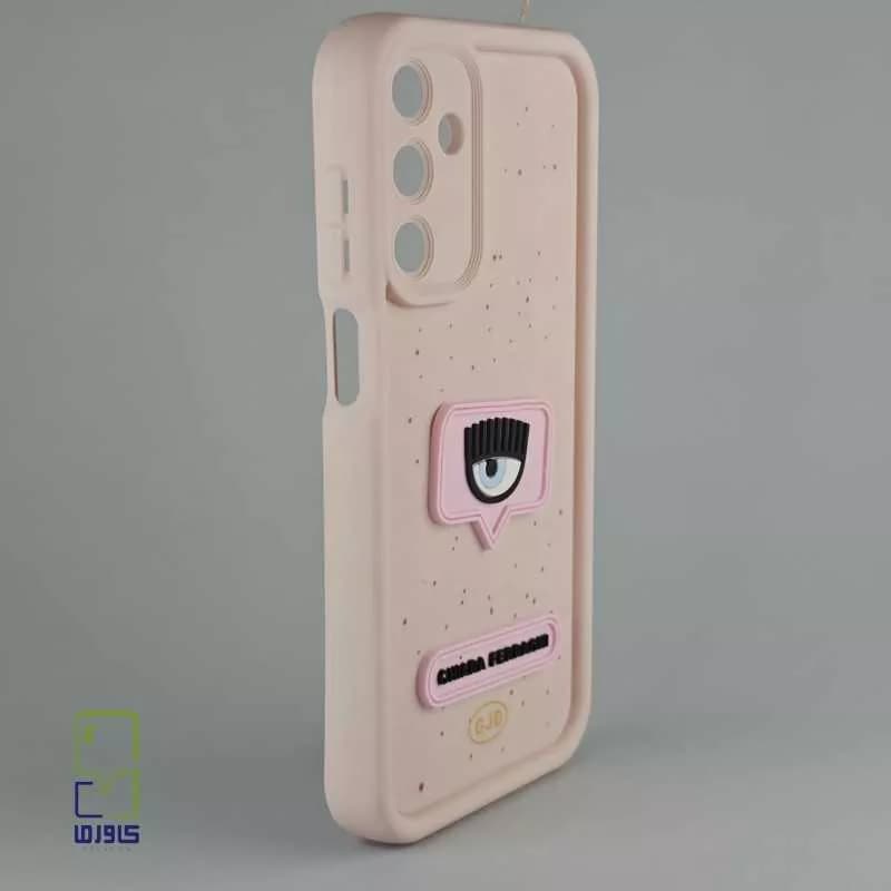 قاب گوشی a25 دخترانه | فانتزی چشم صورتی | Samsung A25 — تصویر ۳