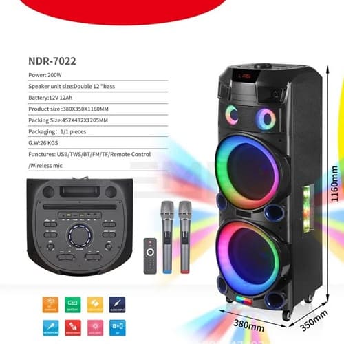 اسپیکر بلوتوثی NDR 7022 — تصویر ۳
