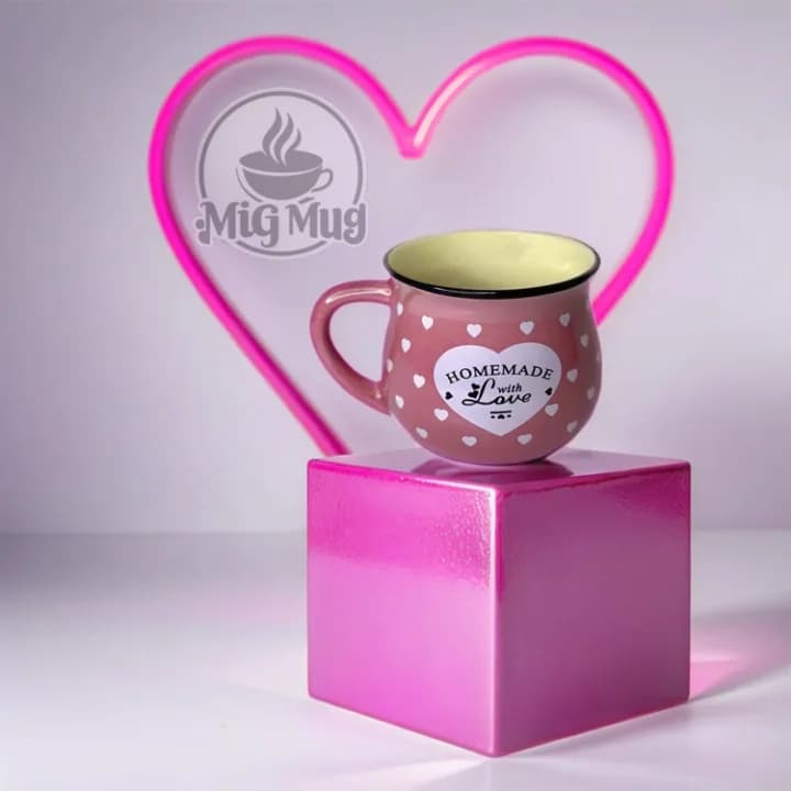 ماگ رجینال قلبی بزرگ طرح کریسمسی — تصویر ۳