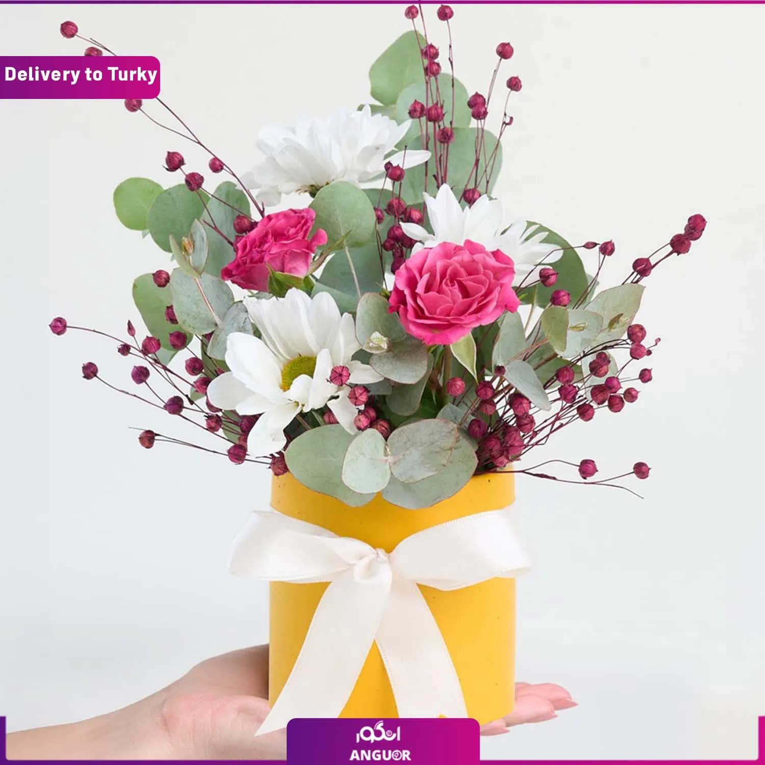 باکس گل ترکیبی (ارسال گل به ترکیه)