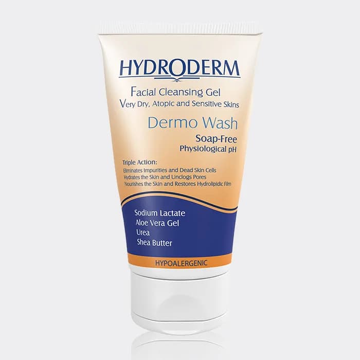 ژل شستشو پوست خشک درمو واش هیدرودم Hydroderm Dermo Wash Facial Cleansing Gel 150g