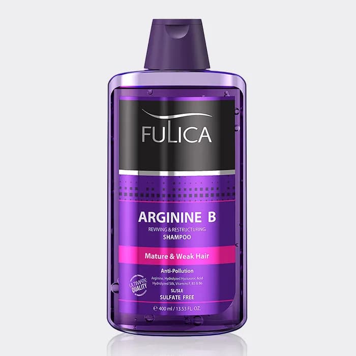 شامپو تقویت کننده و احیاء کننده آرژنین B فولیکا Fulica Arginine B Reviving & Retructuring Shampoo 400ml