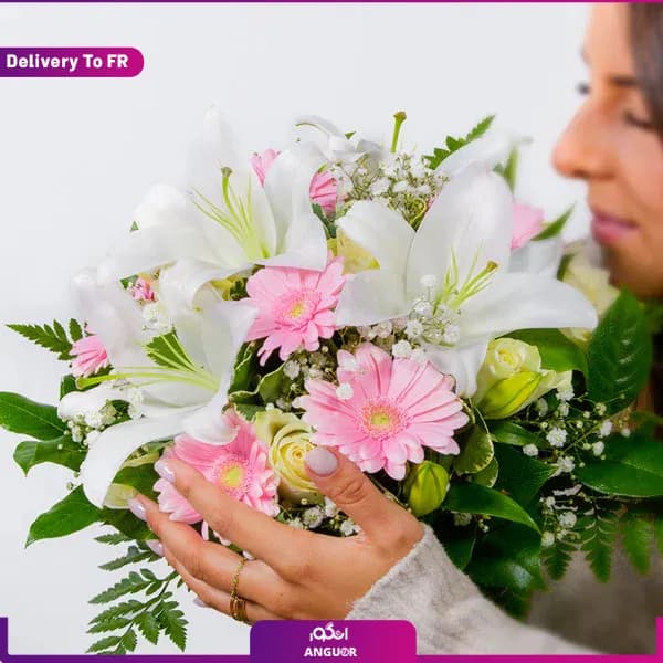 دسته گل هوای عاشقانه (تحویل در فرانسه) — تصویر ۴