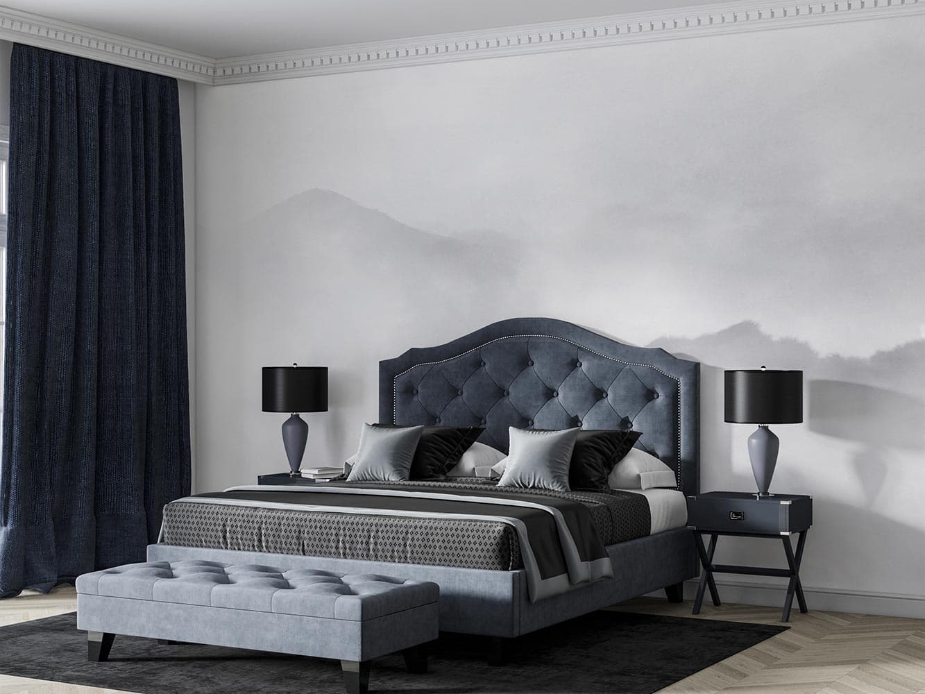 پوستر دیواری طبیعت مه آلود M10196300