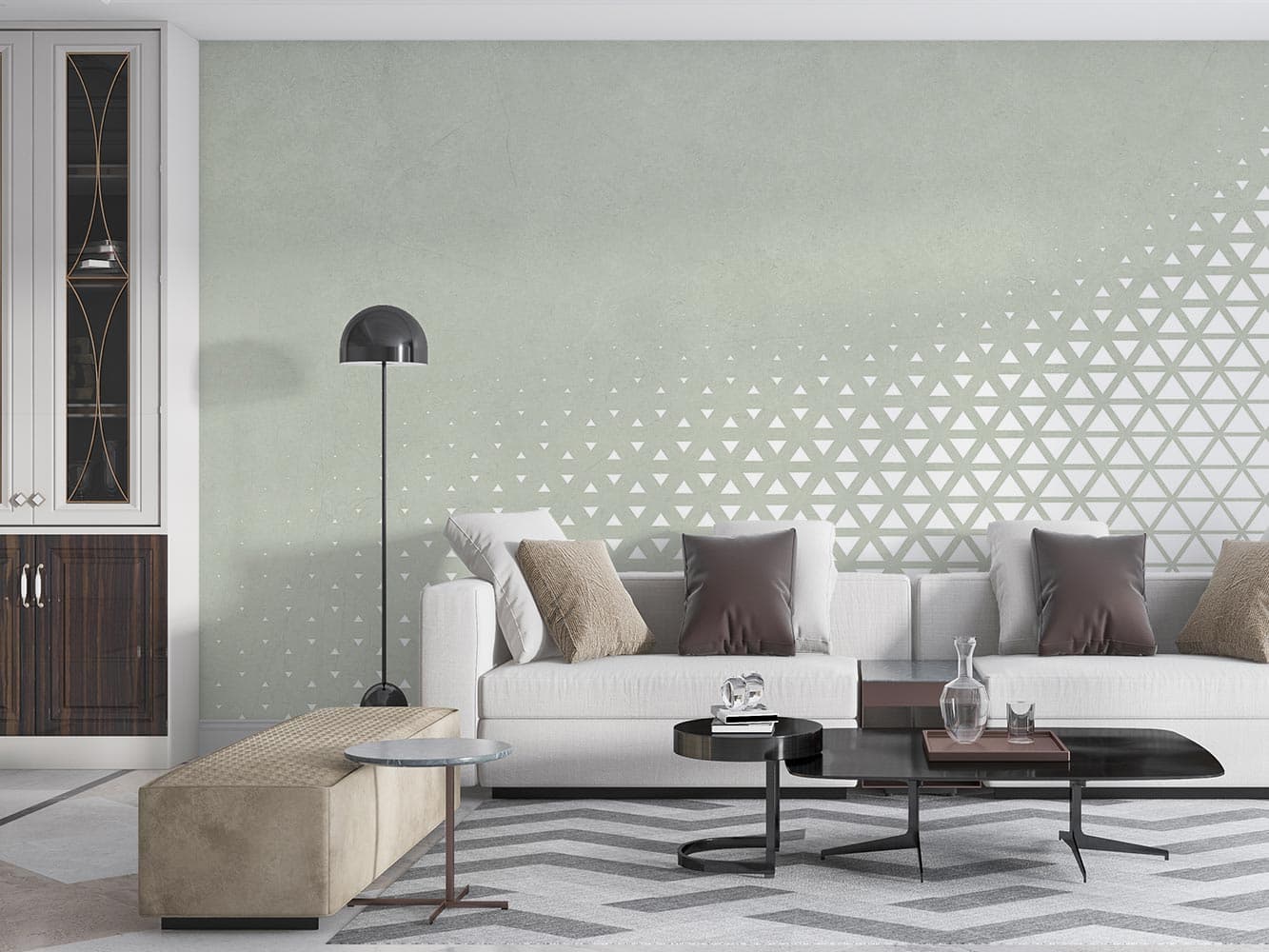 کاغذ دیواری هندسی مدرن M10190900