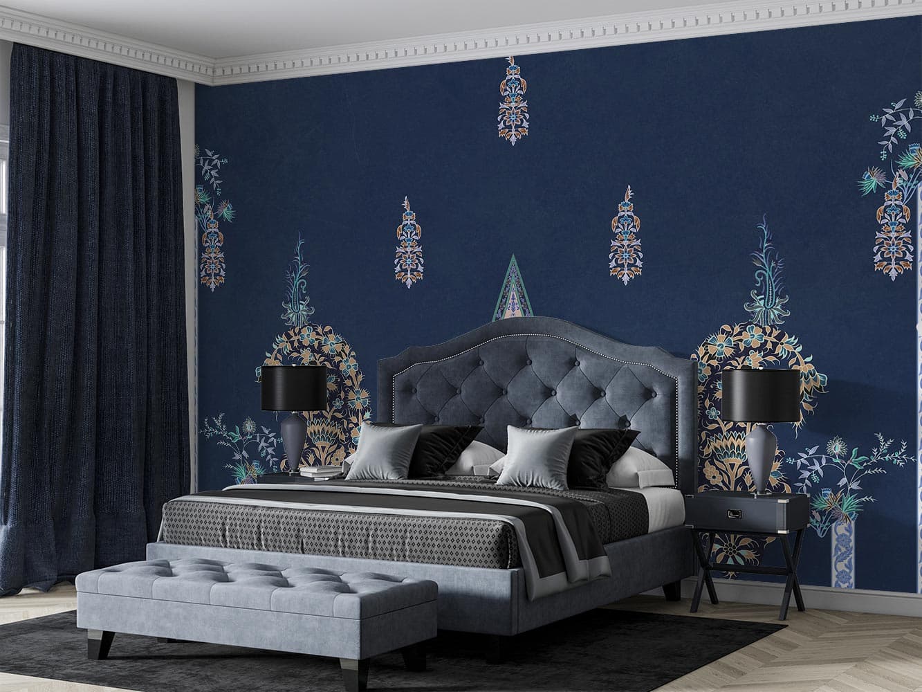 کاغذ دیواری بته جقه M10174200