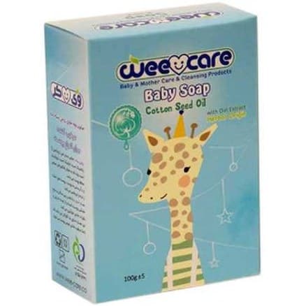 صابون بچه وی کر 100 گرمی حاوی روغن پنبه دانه وی کر WeCare — تصویر ۴