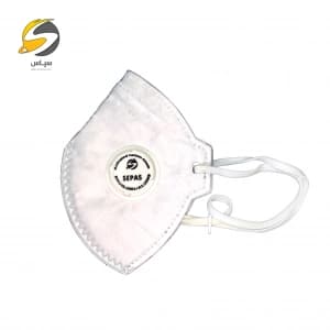 ماسک تنفسی N95 سوپاپ دار سپاس مدل FFP2 کد 8222