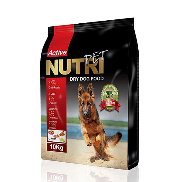 غذای خشک سگ 10 کیلویی با ٢٩%پروتئین نوتری پت – NUTRI PET