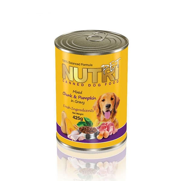 کنسرو مخصوص غذای سگ چانک کدوتنبل نوتری پت – Nutri Pet