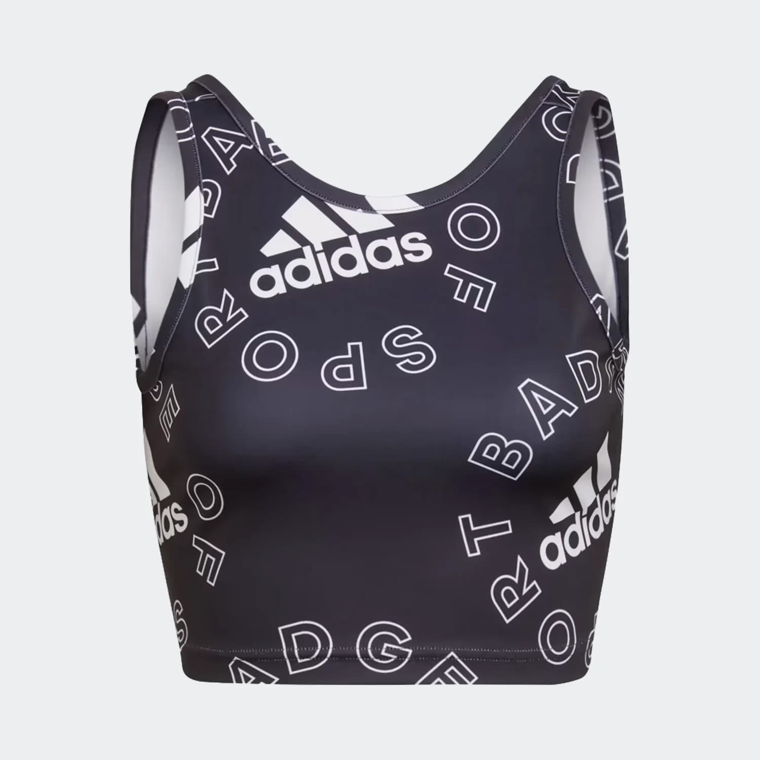 کراپ تاپ زنانه آدیداس مدل DESIGNED TO MOVE GRAPHIC CROP TOP