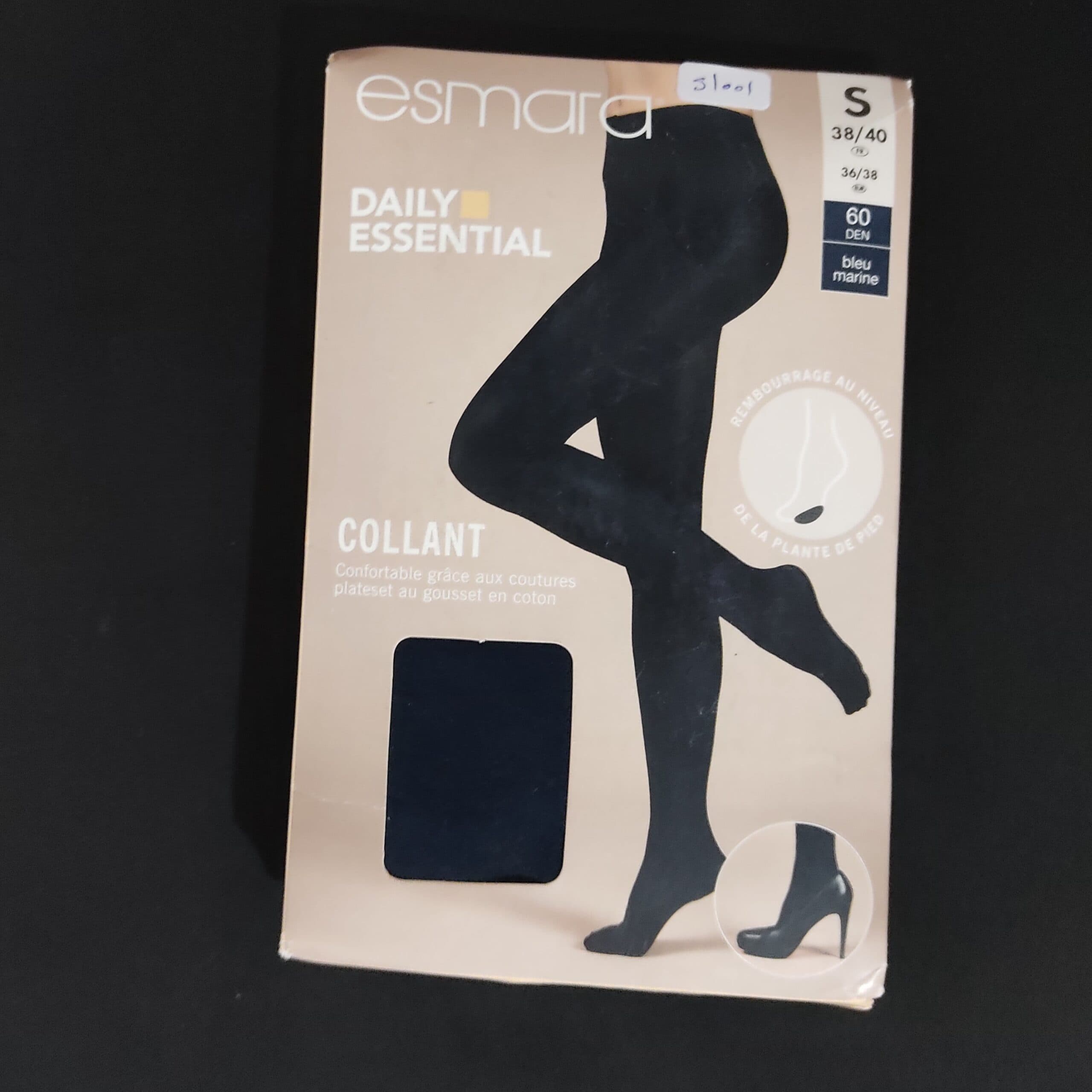جوراب شلواری مشکی اسمارا مدل s1001 — تصویر ۲