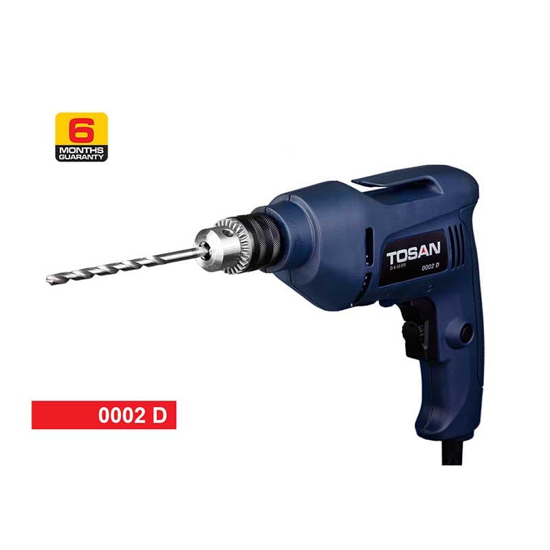 دریل 10 میلیمتر سه نظام معمولی توسن مدل 0002D \ Tosan Drill 0002D