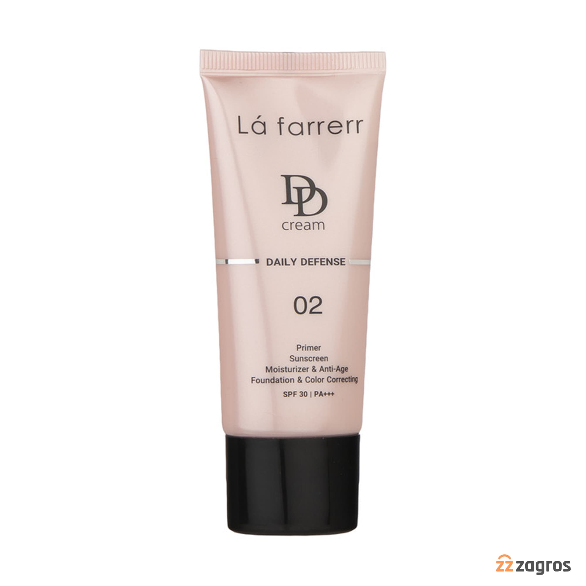 دی دی کرم لافارر SPF30 شماره 02 رنگ بژ روشن مناسب انواع پوست 33 میل — تصویر ۲