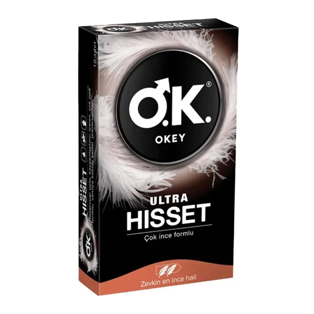 کاندوم Okey مدل Ultra Hisset بسته 10 عددی — تصویر ۳