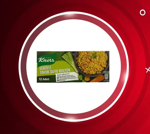 عصاره مرغ و سبزیجات کنور Knorr بسته 12 عددی — تصویر ۳