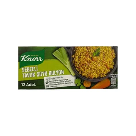 عصاره مرغ و سبزیجات کنور Knorr بسته 12 عددی — تصویر ۲