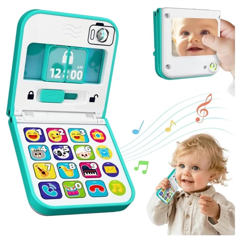 گوشی موبایل موزیکال تاشو هولا تویز 8972 hola toys — تصویر ۳