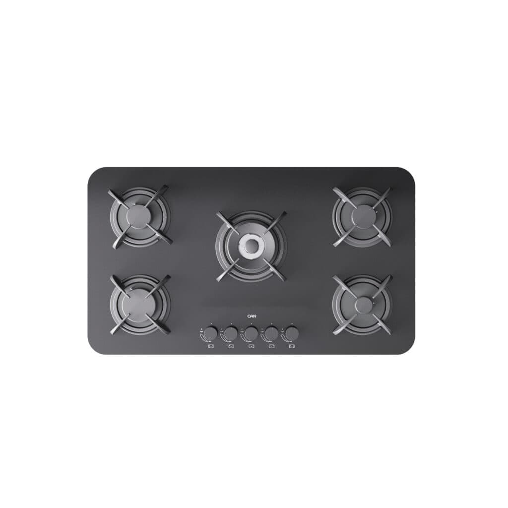 اجاق گاز 5 شعله کن رومیزی شیشه ای CAN مدل IG 8507