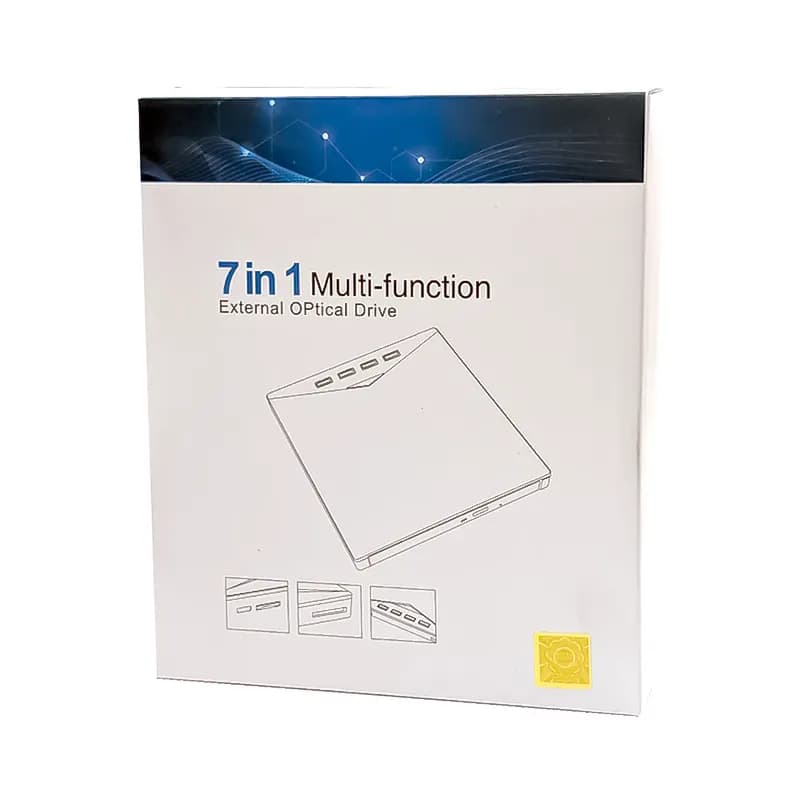 درایو DVD اکسترنال مدل External DVD Drive Super Slim 7 in 1 — تصویر ۴