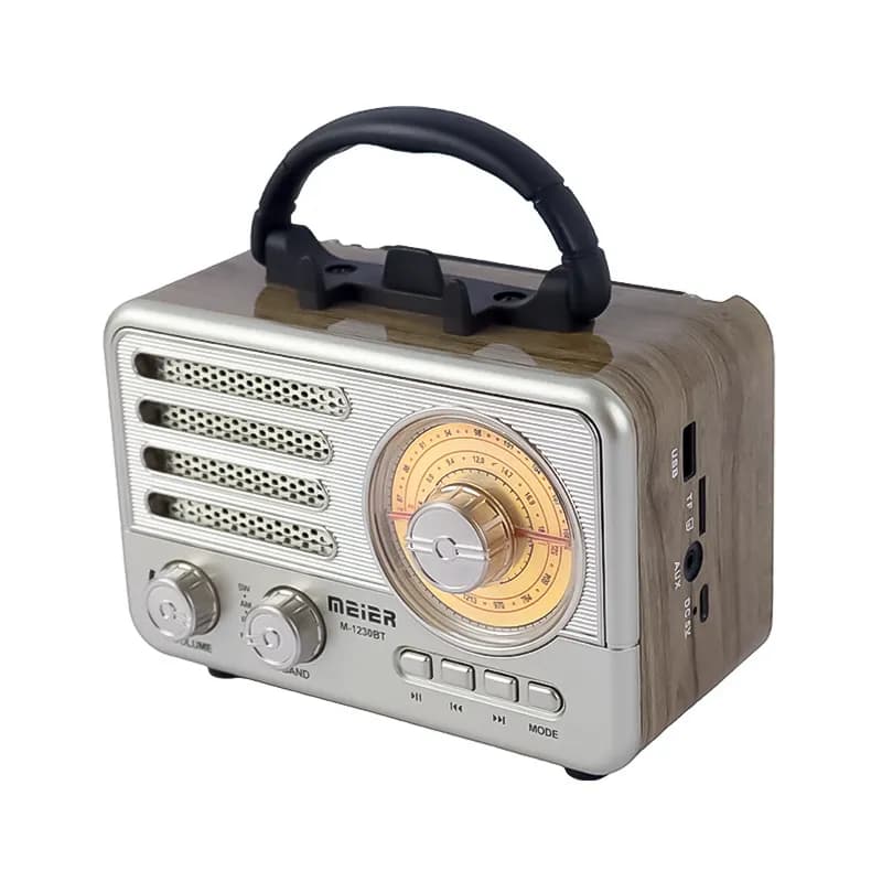 رادیو اسپیکر بلوتوثی قابل حمل مییر مدل M-1230BT – بژ