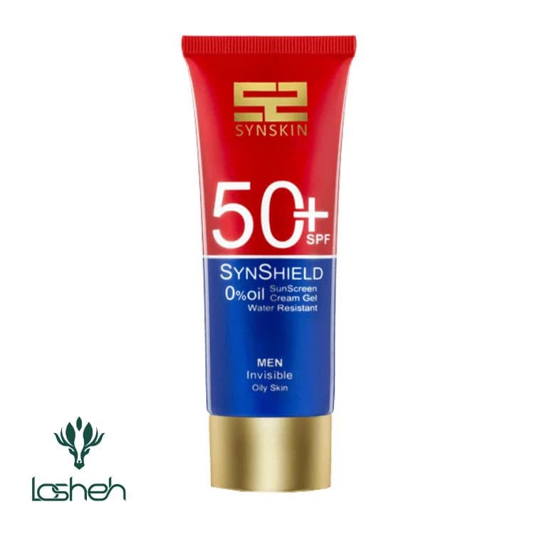 کرم ژل ضدآفتاب آقایان ساین اسکین SPF50 مناسب برای پوستهای چرب و مختلط