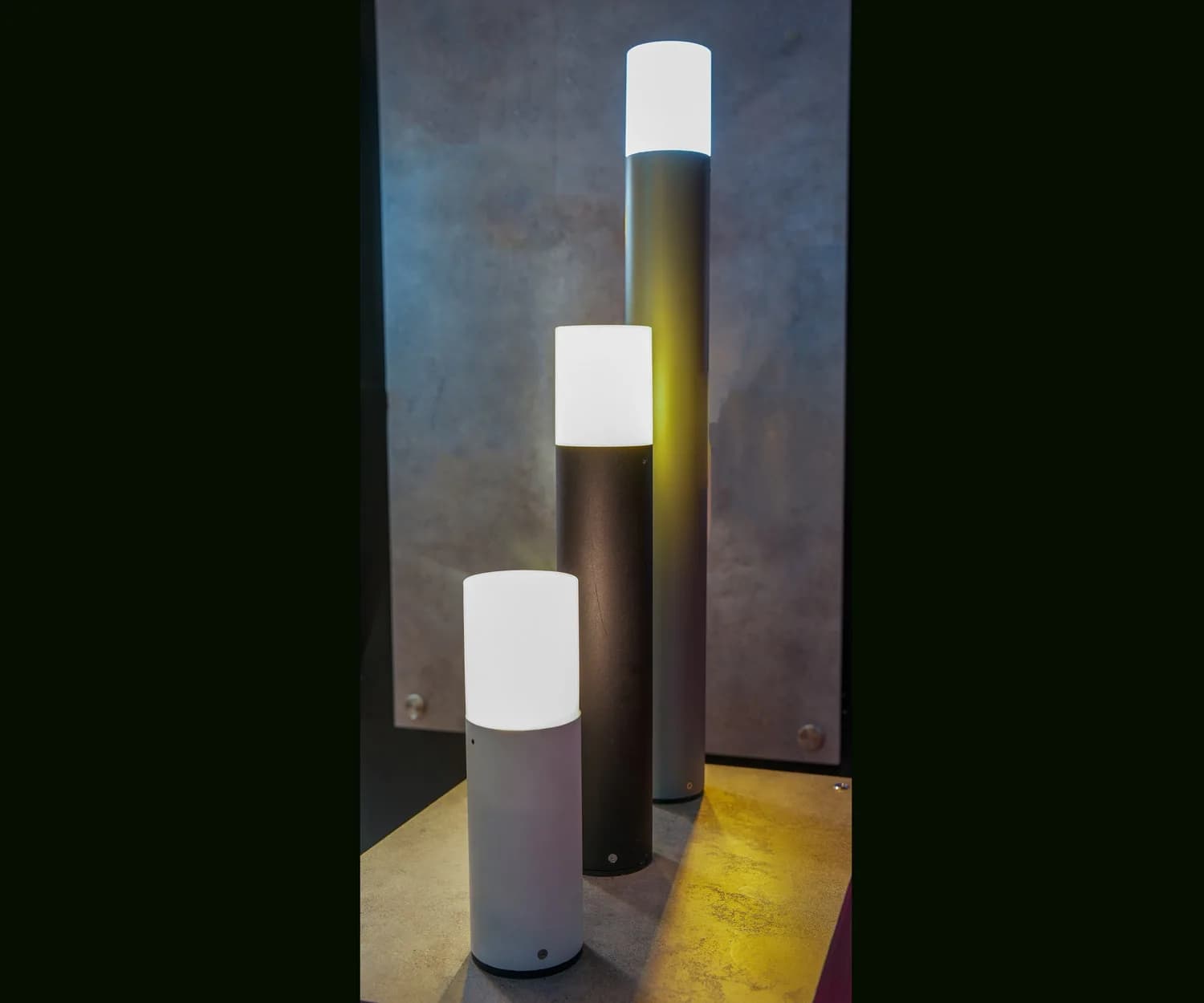 چراغ (80cm) کد 203 پارکی استوانه زمرد نور