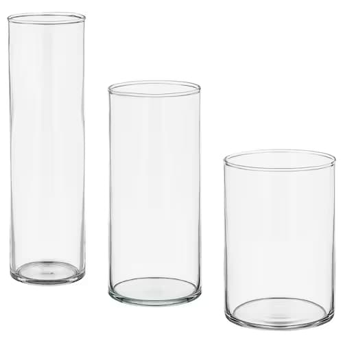 گلدان ایکیا ست 3 عددی مدل CYLINDER