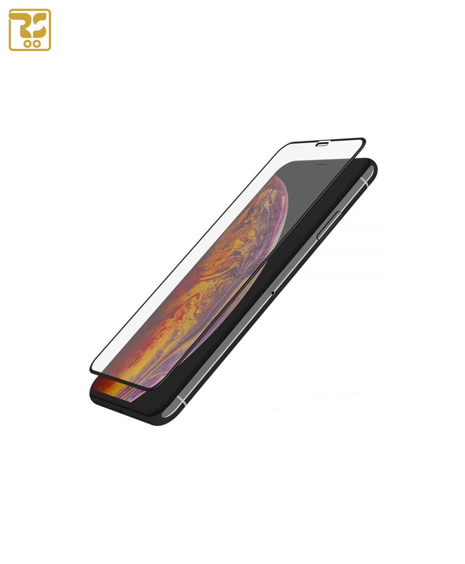 محافظ تمام صفحه نمایش شیشه ای آیفون XS Max — تصویر ۳