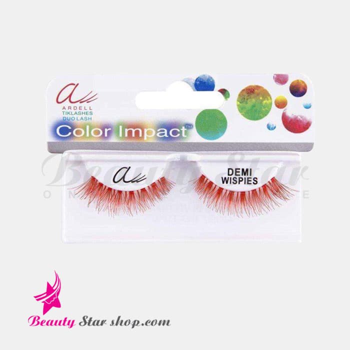 مژه مصنوعی قرمز نارنجی آردل مدل Demi Wispies