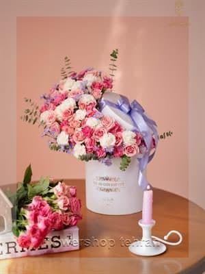 گلفروشی نزدیک خیابان جمهوری لباس مجلسی