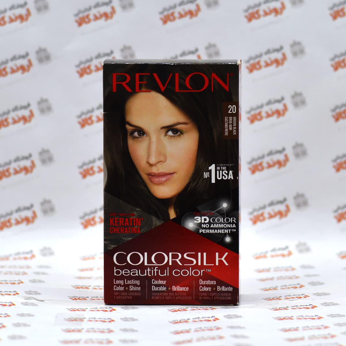 کیت رنگ مو رولون Revlon مدل 20 Brown Black