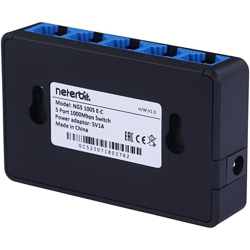 سوئیچ 5 پورت گیگابیت نتربیت مدل NGS-1005E-C — تصویر ۳